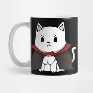 Vampire Cat Halloween Mug